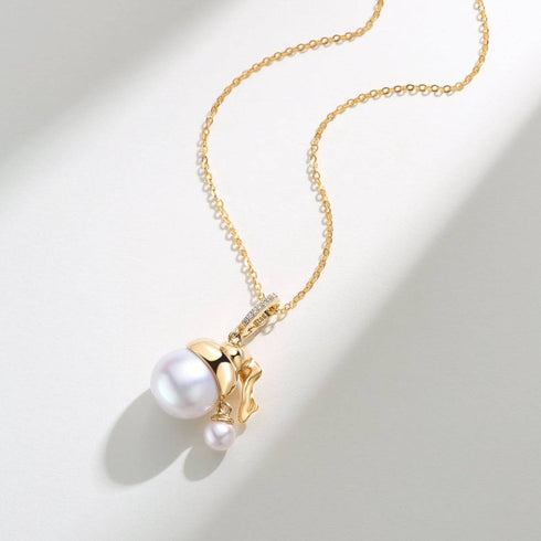 11-12mm Freshwater Pearl "Girl Pendant" Necklace - House Of Pearls